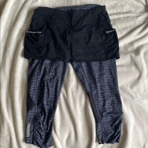 athleta skapri capri leggings small black